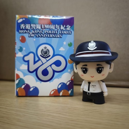 女軍裝巡警紀念手辦公仔